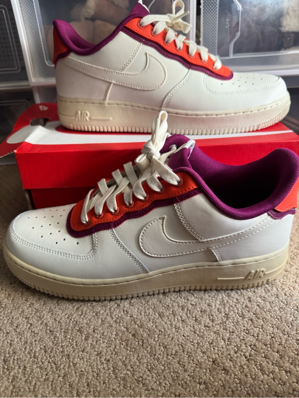 Air Force 1 Low SE 'Double Layer - Orange Berry' size US 9.5